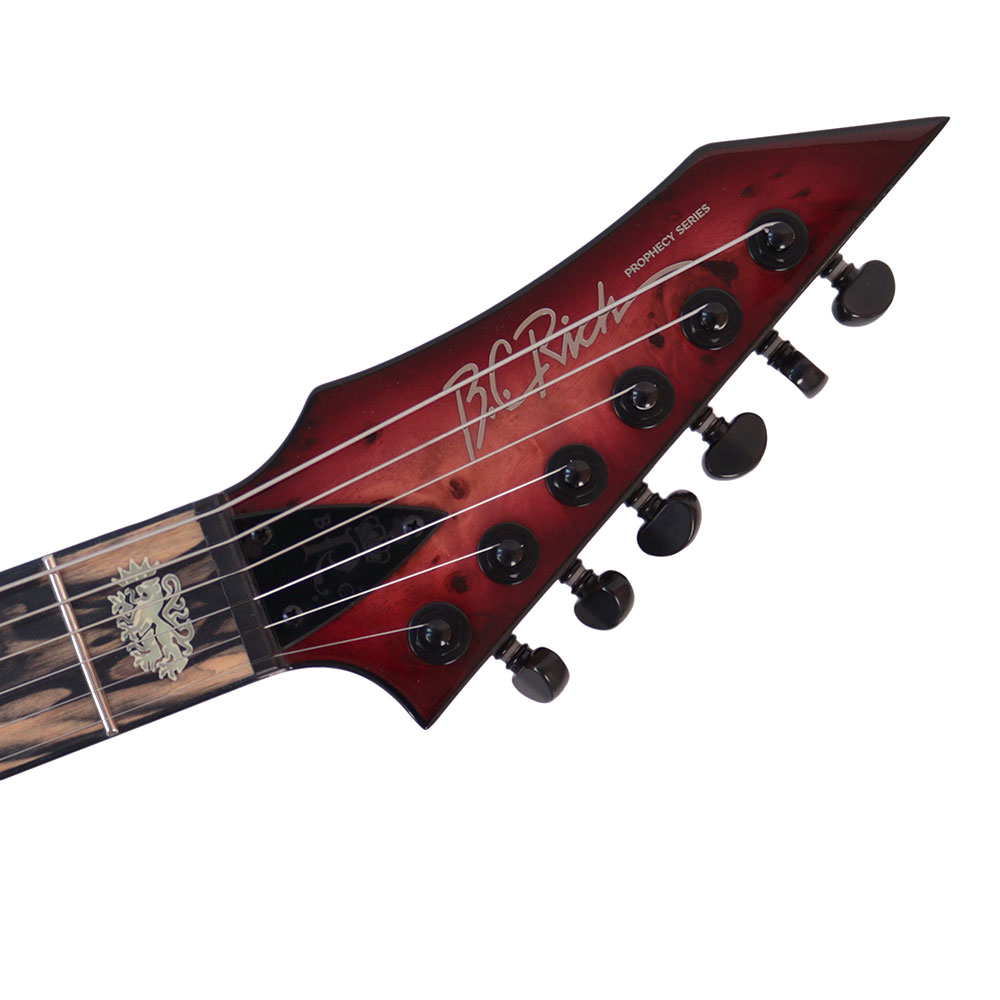 【訳あり】 B.C.Rich SHREDZILLA PROPHECY ARCHTOP WITH EVERTUNE LAVA Burst White Line Inlays エレキギター アウトレット ヘッド