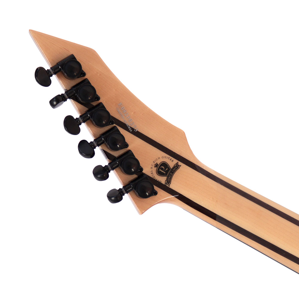 【訳あり】 B.C.Rich SHREDZILLA PROPHECY ARCHTOP WITH EVERTUNE LAVA Burst White Line Inlays エレキギター アウトレット ヘッド