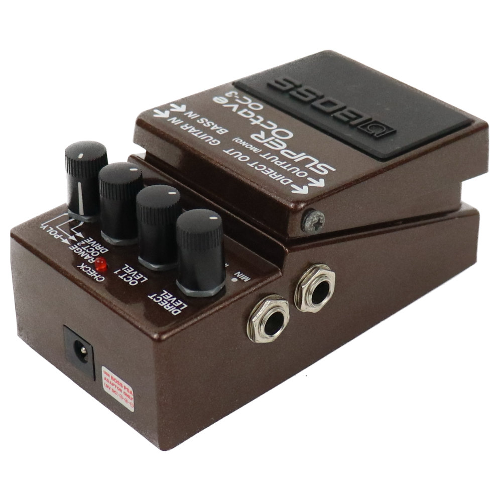 【中古】 スーパーオクターブ エフェクター BOSS OC-3  Super Octave ボス ギターエフェクター オクターバー 本体画像 斜め 2