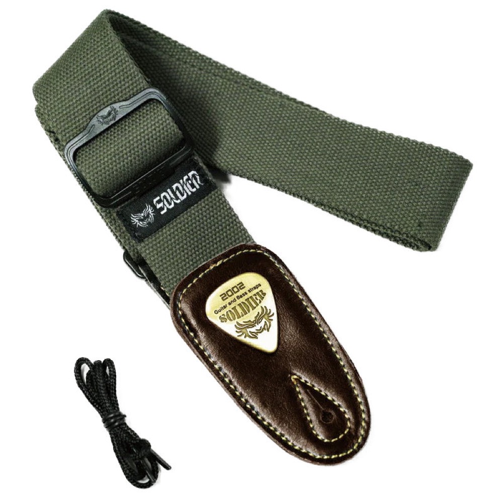 Soldier Strap ソルジャーストラップ STP-CST-1303 モスグリーン ギターストラップ