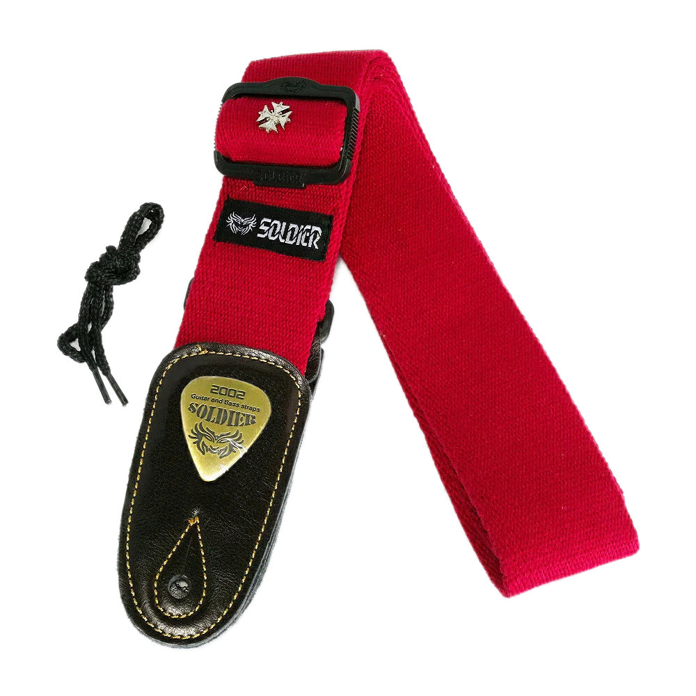 Soldier Strap ソルジャーストラップ STP-CST-1303A 赤 ギターストラップ