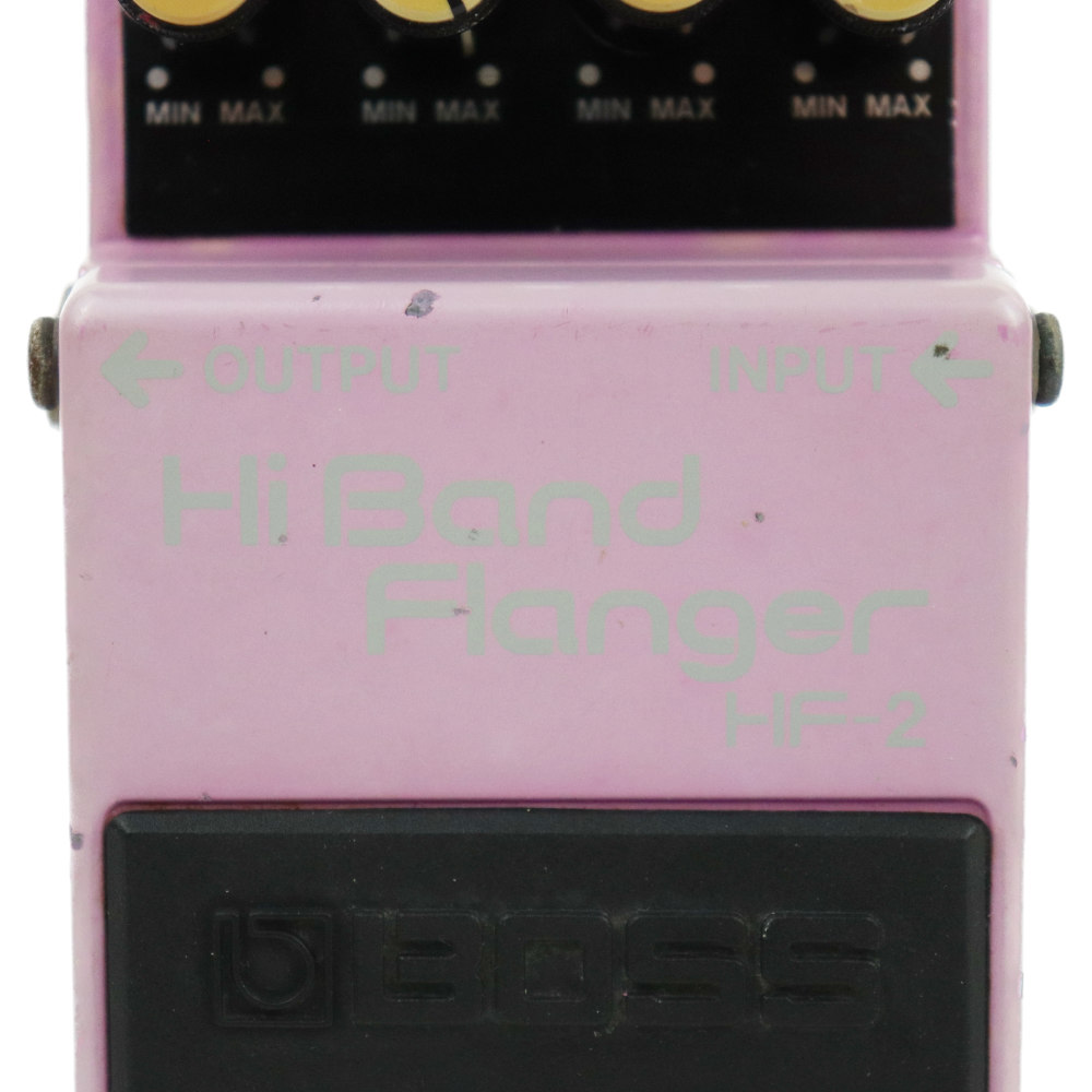 【中古】ハイバンドフランジャー エフェクター BOSS HF-2 Hi Band Flanger ボス ギターエフェクター 色やけ