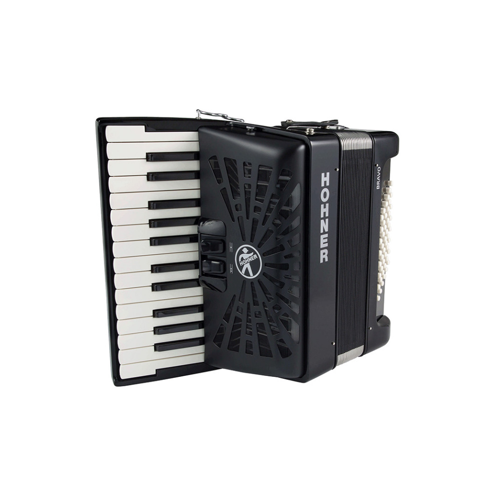 HOHNER ホーナー BRAVO II 48 Black クロマチックアコーディオン ブラック サブ画像2