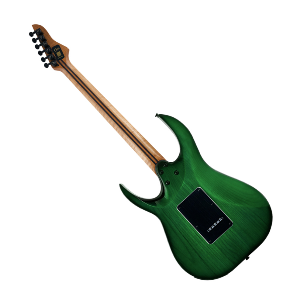 Mooer ムーアー GTRS M810 Green Burst インテリジェントギター エレキギター バック画像