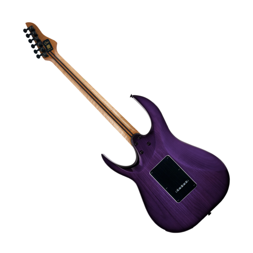 Mooer ムーアー GTRS M810 Purple Burst インテリジェントギター エレキギター バック画像