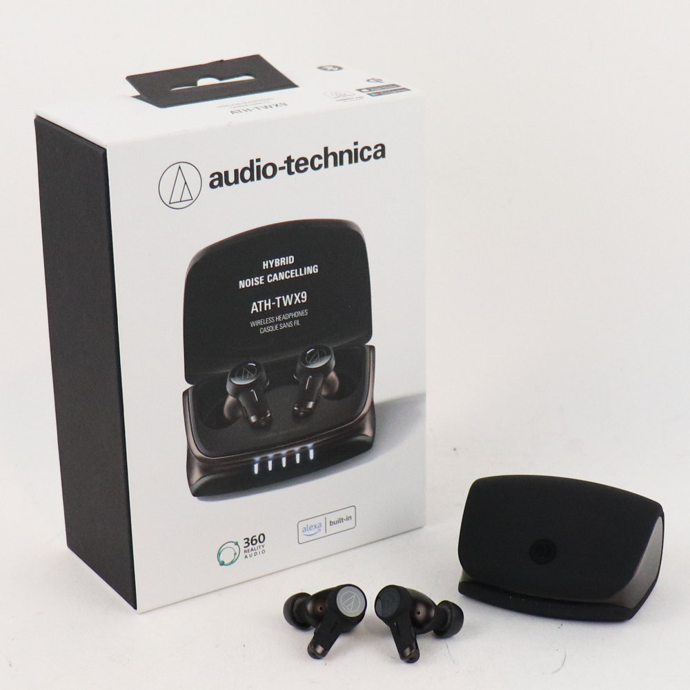 【中古】 ワイアレスイアホン audio-technica ATH-TWX9 本体・箱