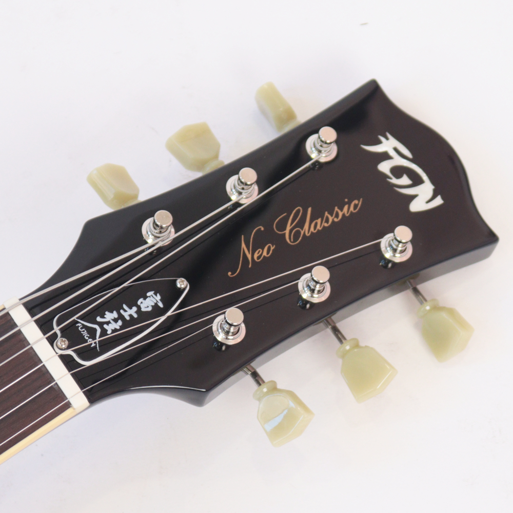 フジゲン エレキギター FUJIGEN FGN NLS100RMPTB BK Neo Classic ヘッド画像