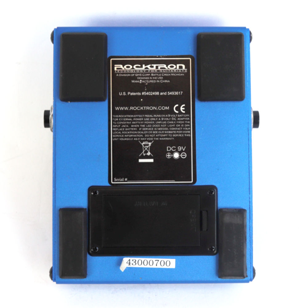 【中古】 ノイズリダクション エフェクター Rocktron HUSH THE PEDAL 裏面