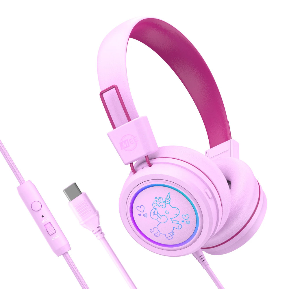 MEE audio ミーオーディオ HP-KJ55U-PK KidJamz KJ55U ピンク 子供用 有線ヘッドホン キッズヘッドフォン