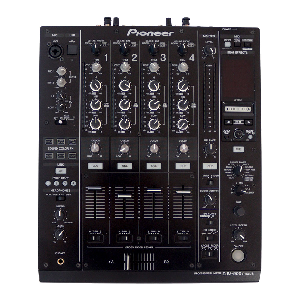 【中古】 DJミキサー パイオニアDJ Pioneer DJ DJM-900NXS 4ch プロフェッショナル DJミキサー 正面