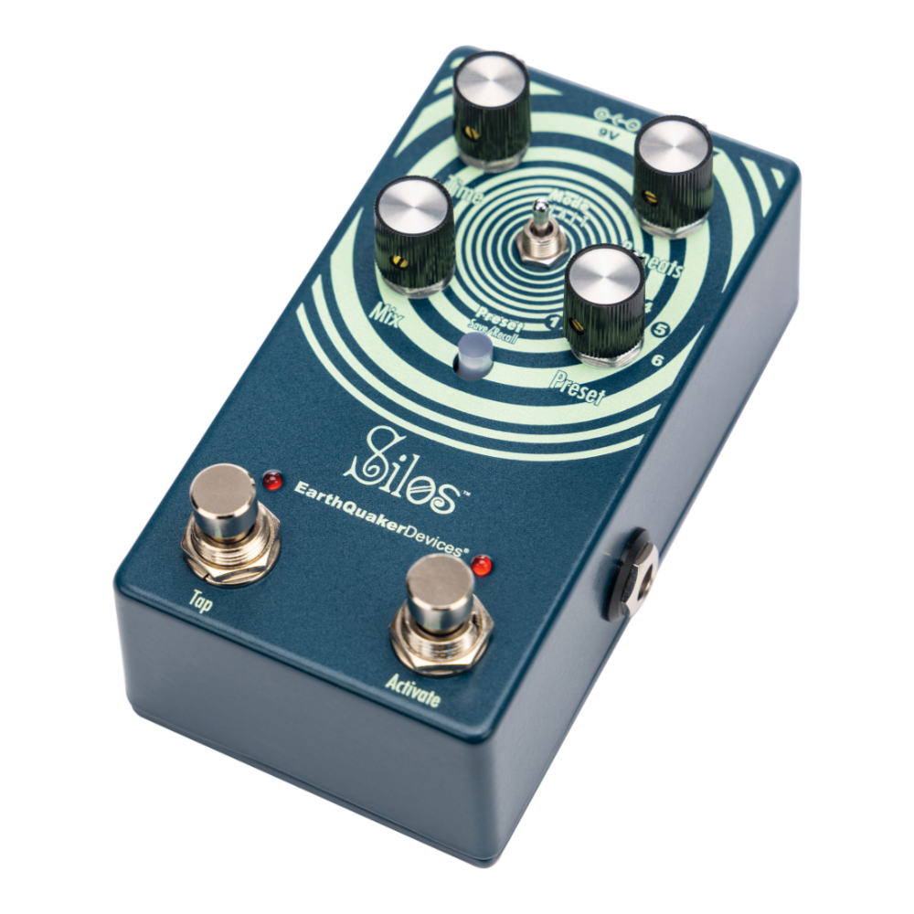 EarthQuaker Devices アースクエイカーデバイセス EQD Silos サイロス マルチジェネレーションディレイ ギターエフェクター 右斜めアングル画像