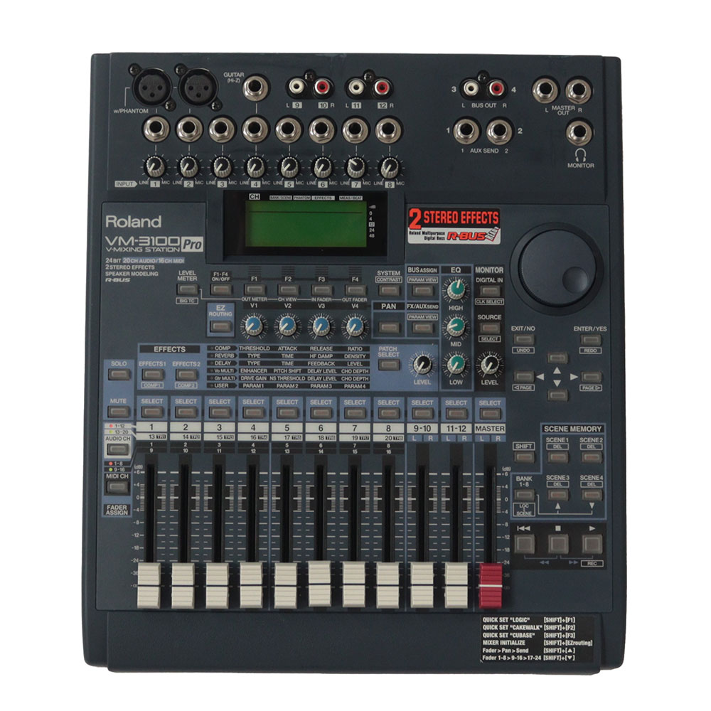 【中古】 デジタルミキサー ローランド ROLAND VM-3100 Pro 12チャンネルデジタルミキサー 正面