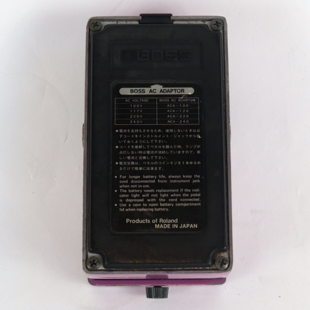 【中古】 フランジャー BOSS BF-2 Flanger Made in Japan Black Label ボス ギターエフェクター 底面