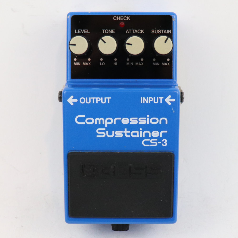 【中古】 コンプレッサー エフェクター BOSS CS-3 Compression Sustainer Made in Japan ギターエフェクター 正面