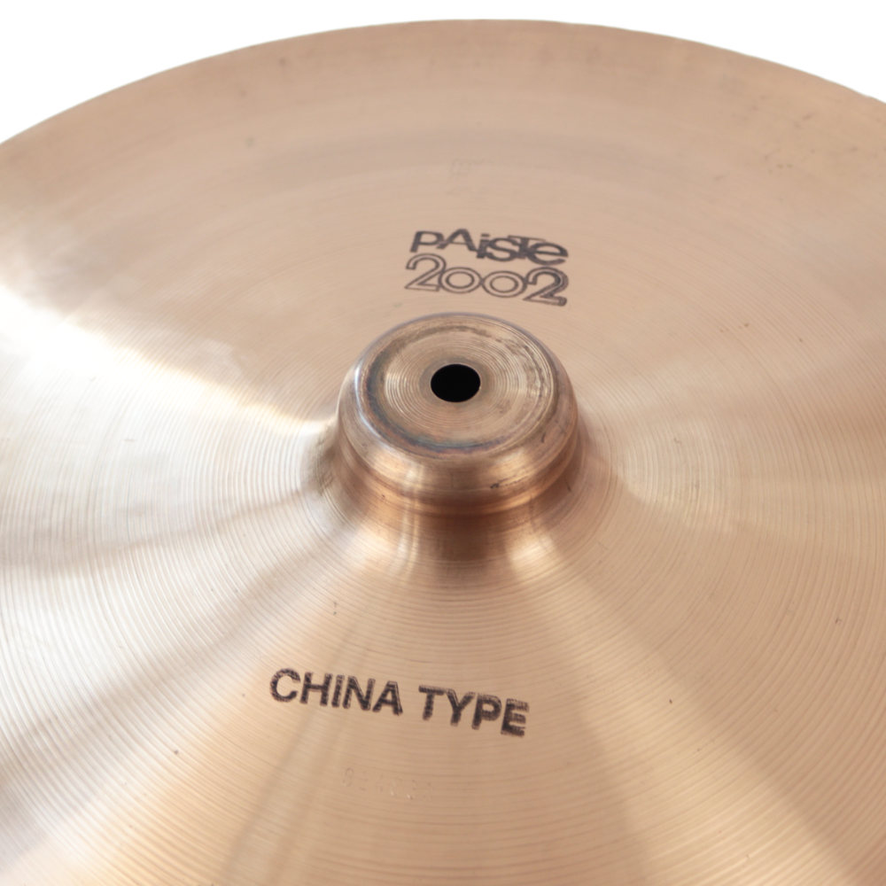 【中古】 PAISTE パイステ 2002 CHINA TYPE 18インチ 黒ロゴ BLACK LABEL Vintage 1970年代 チャイナシンバル カップ