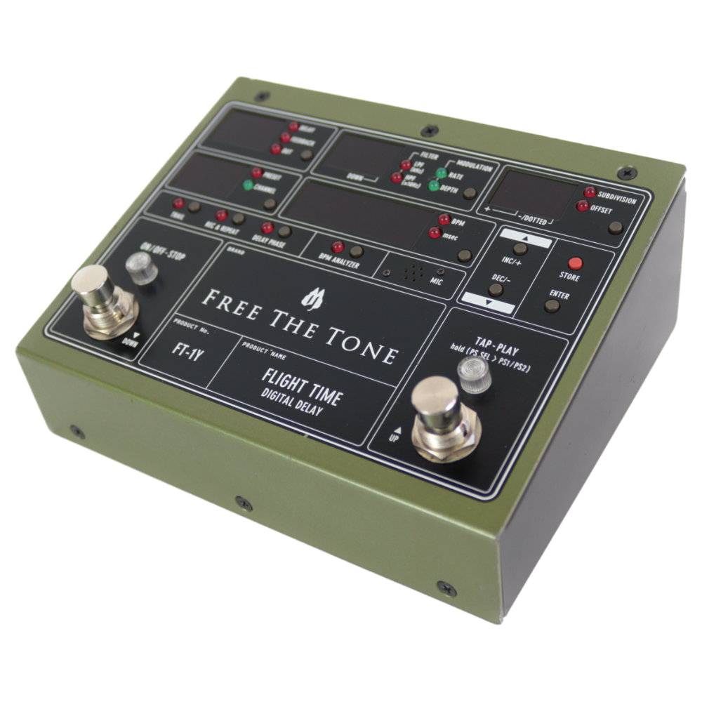 【中古】 デジタルディレイ FREE THE TONE FT-1Y FLIGHT TIME 本体画像 斜め 