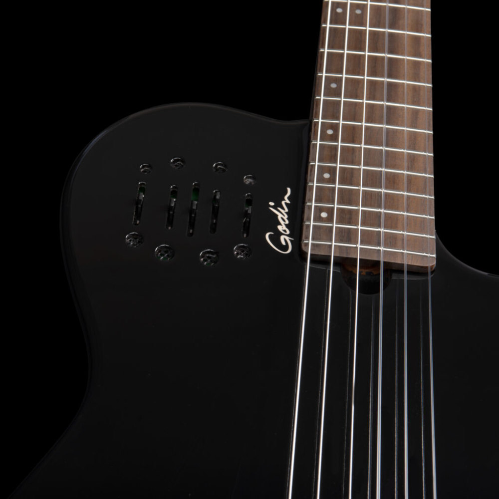 Godin ゴダン Multiac Mundial Onyx Black ナイロンギター コントロール2