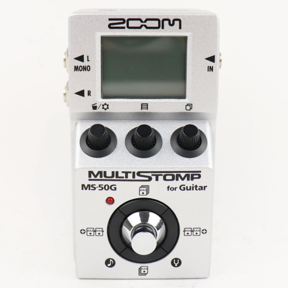 【中古】 マルチエフェクター ZOOM MultiStomp MS-50G ズーム ギターエフェクター 正面