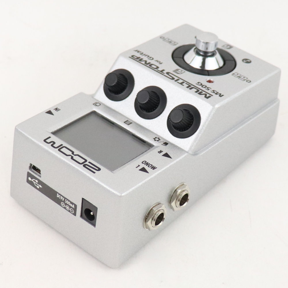 【中古】 マルチエフェクター ZOOM MultiStomp MS-50G ズーム ギターエフェクター 左サイド