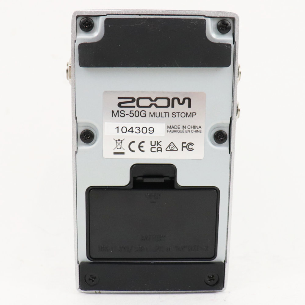 【中古】 マルチエフェクター ZOOM MultiStomp MS-50G ズーム ギターエフェクター 背面