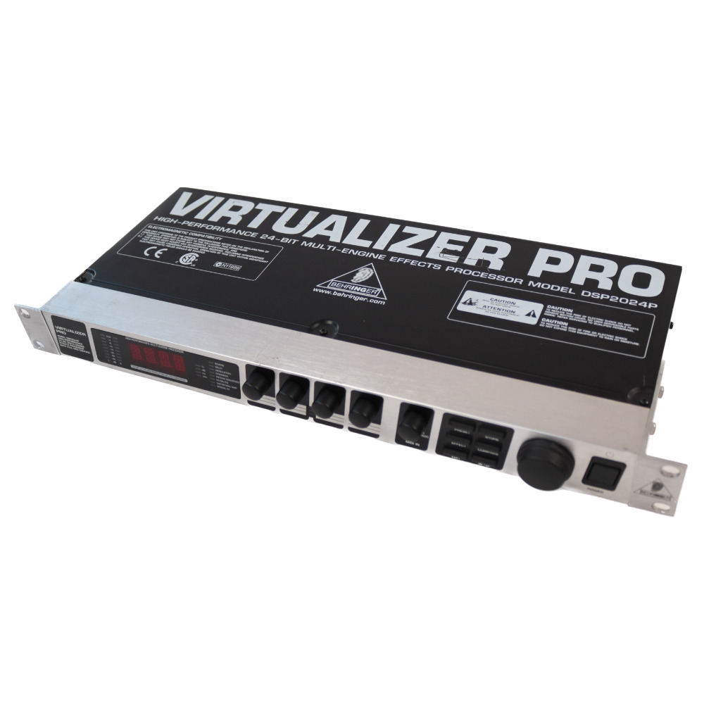 中古】 ラックエフェクター ベリンガー BEHRINGER DSP2024P VIRTUALIZER PRO エフェクトプロセッサー([USED]  71種の驚くべき新アルゴリズム ステレオで内蔵) | web総合楽器店 chuya-online.com