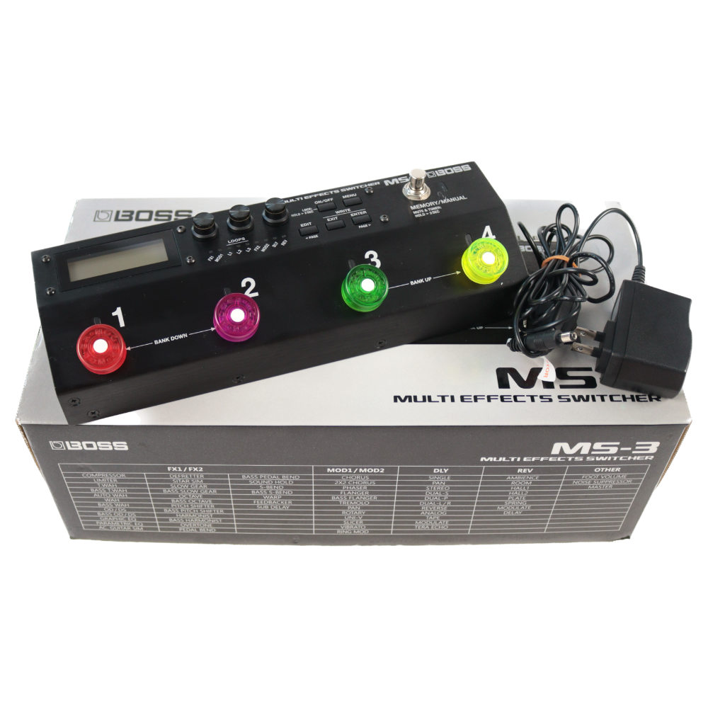 中古】 BOSS MS-3 Multi Effects Switcher マルチエフェクター＆スイッチャーシステム([USED] 小型軽量で理想的な ペダルボードシステムを実現できます) | web総合楽器店 chuya-online.com