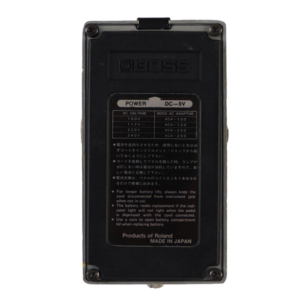 【中古】 オーバードライブ エフェクター BOSS OD-1 Over Drive Silver Screw 銀ネジ ギターエフェクター 裏面