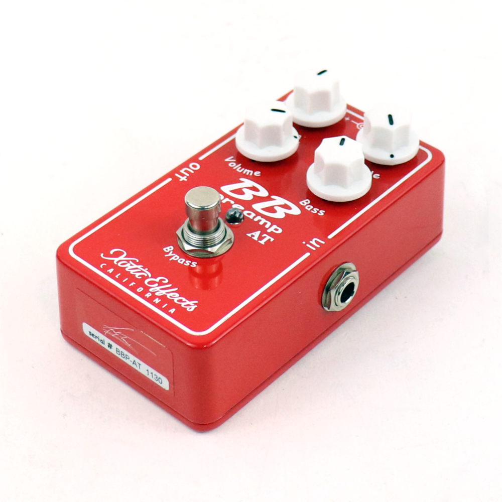 【中古】 ブースター オーバードライブ Xotic BB PREAMP AT Andy Timmons Signature Edition アンディー・ティモンズ フロント斜めアングル画像