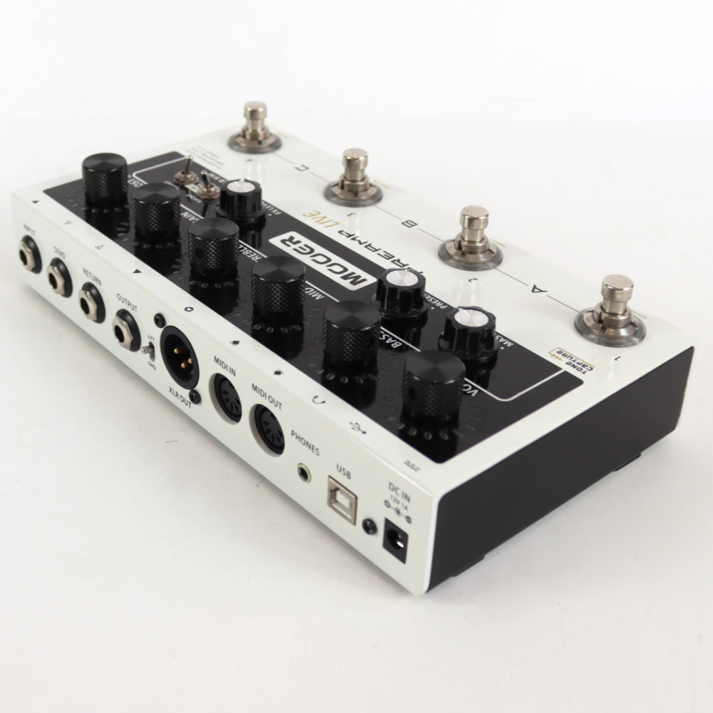 【中古】 Mooer Preamp Live デジタルプリアンプモデラー ギターエフェクター 左サイド