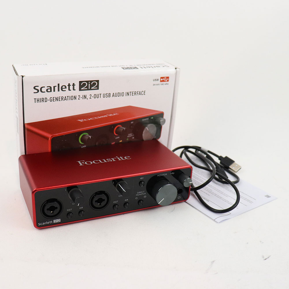 中古】 Focusrite Scarlett 2i2 3rd Gen オーディオインターフェイス フォーカスライト 第3世代([USED] フォーカスライト  スカーレット2i2 第三世代) | web総合楽器店 chuya-online.com