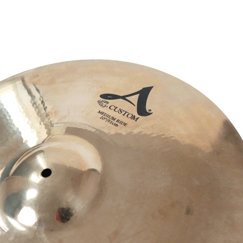 【中古】ZILDJIAN ジルジャン A CUSTOM MEDIUM RIDE 20インチ ライドシンバル ロゴ1