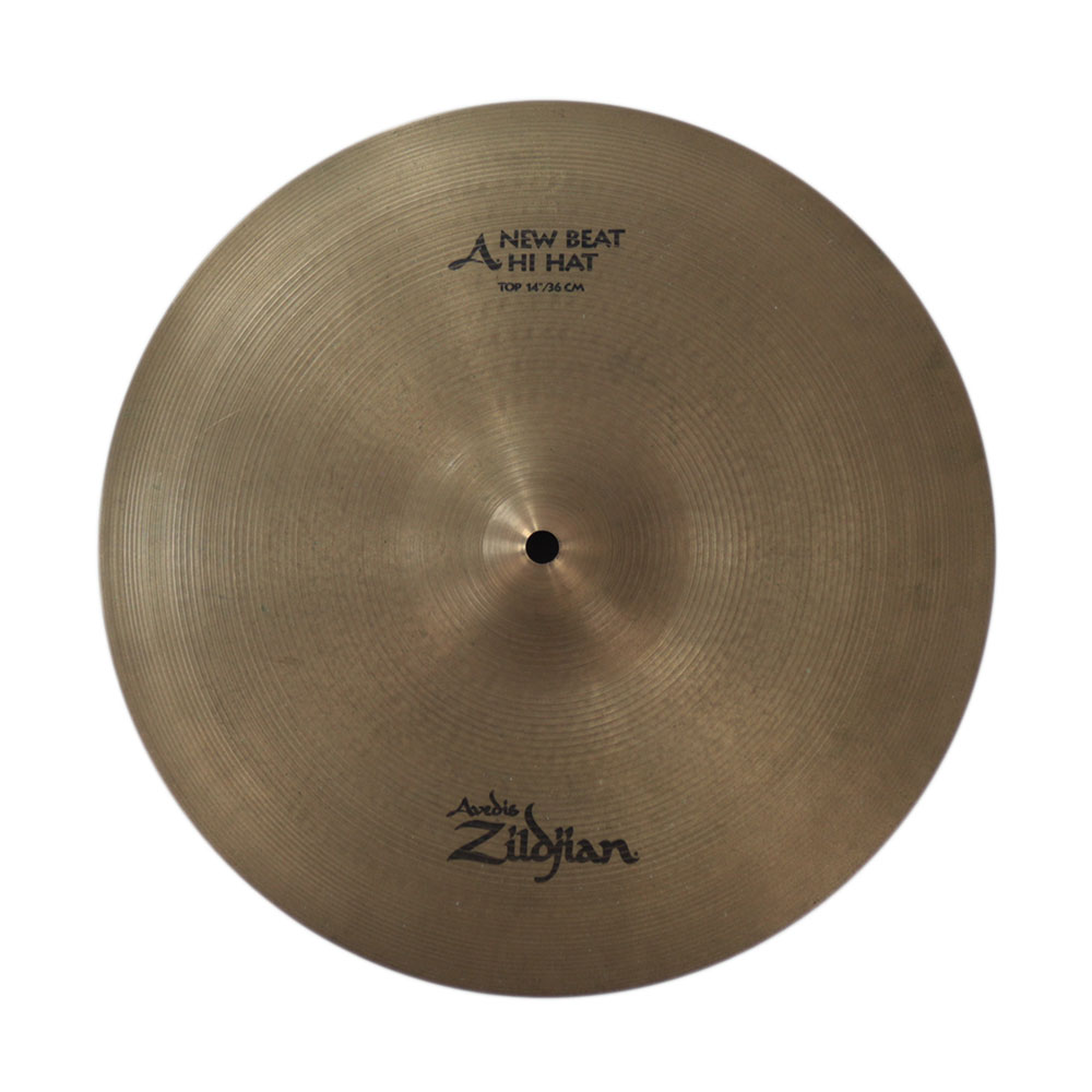 【中古】 ZILDJIAN A Zildjian NEW BEAT HIHAT 14インチ ハイハットシンバル ペア トップ 正面