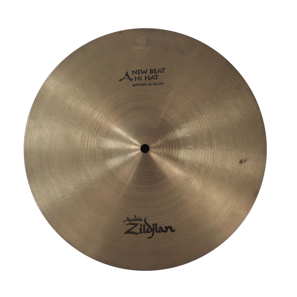 【中古】 ZILDJIAN A Zildjian NEW BEAT HIHAT 14インチ ハイハットシンバル ペア ボトム 正面