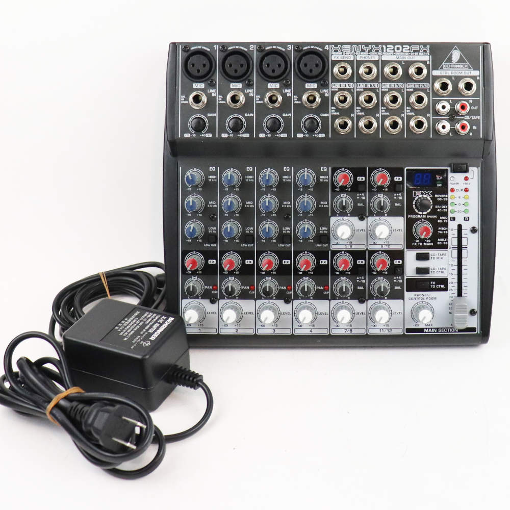 【中古】 PAミキサー BEHRINGER XENYX1202FX 12ch入力アナログミキサー