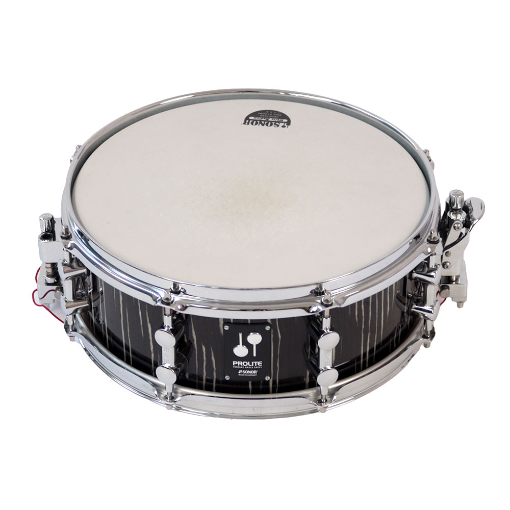 【中古】 スネアドラム SONOR ソナー ProLite PL-1305SDW EBS 13インチ メイプルシェル 表面