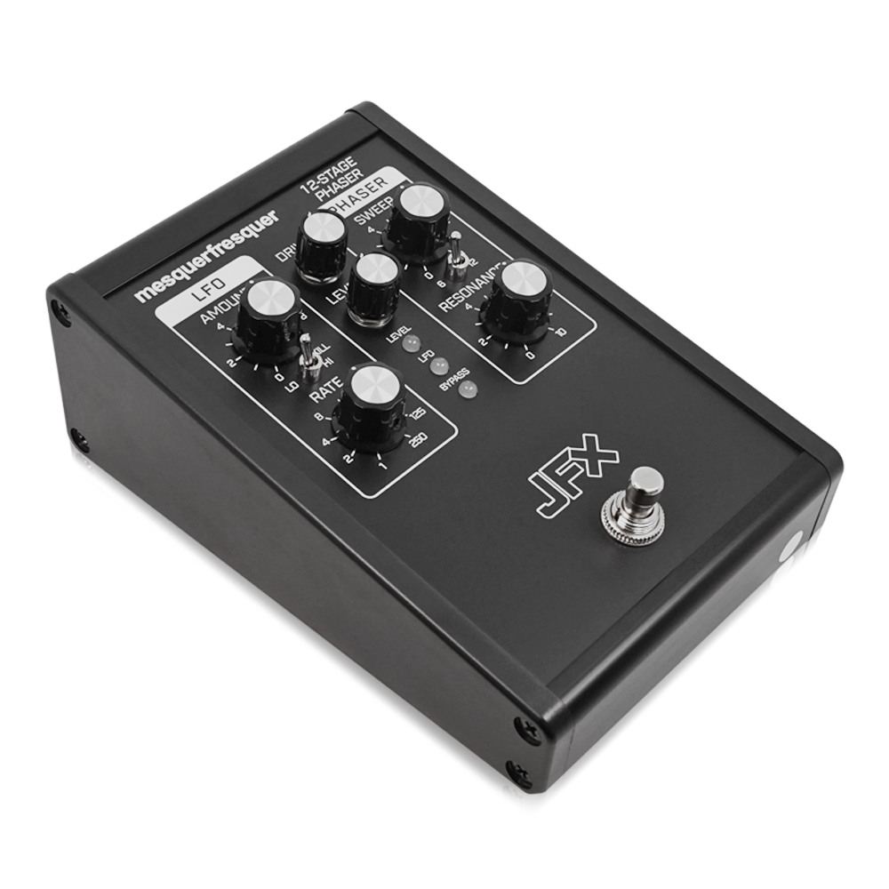 JFX Pedals ジェイエフエックスペダルズ JF-103 12-Stage Phaser フェイザー ギターエフェクター 斜めアングル画像