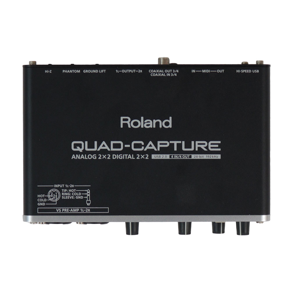 【中古】 USBオーディオインターフェース ローランド ROLAND UA-55 QUAD-CAPTURE オーディオインターフェイス 天面