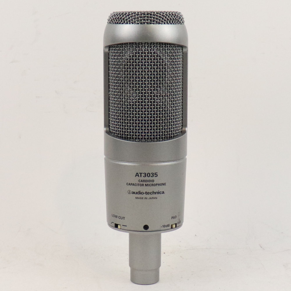 【中古】 コンデンサーマイク AUDIO-TECHNICA AT3035 オーディオテクニカ オーテク MADE IN JAPAN 日本製 背面