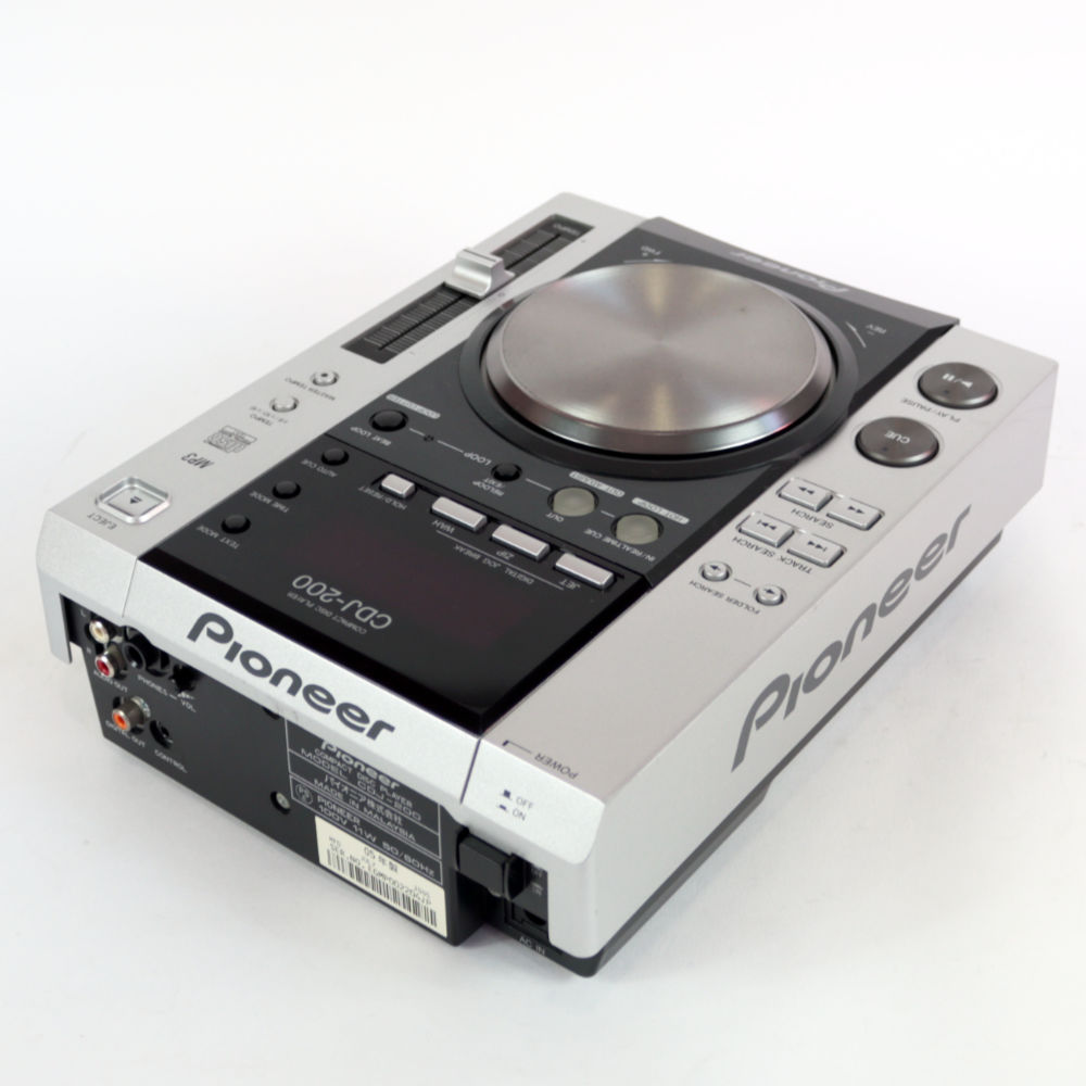 【中古】 DJ用CDプレイヤー Pioneer DJ CDJ-200 パイオニアDJ CDJプレイヤー 左背面