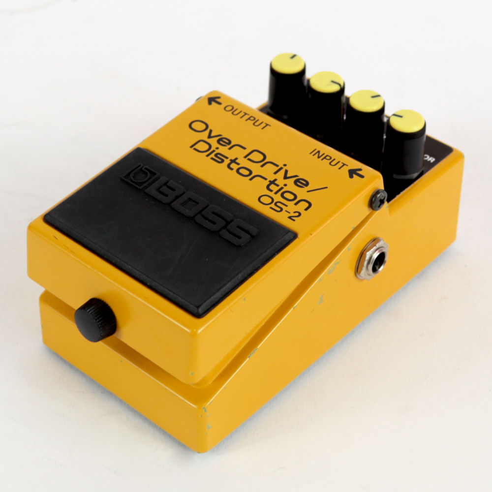 【中古】オーバードライブ ディストーション エフェクター BOSS OS-2 OverDrive Distortion ギターエフェクター 右サイド