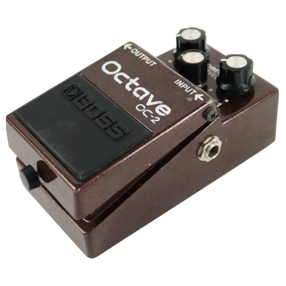 【中古】オクターブ エフェクター BOSS OC-2 Octave ギターエフェクター オクターバー 本体画像 斜め 1