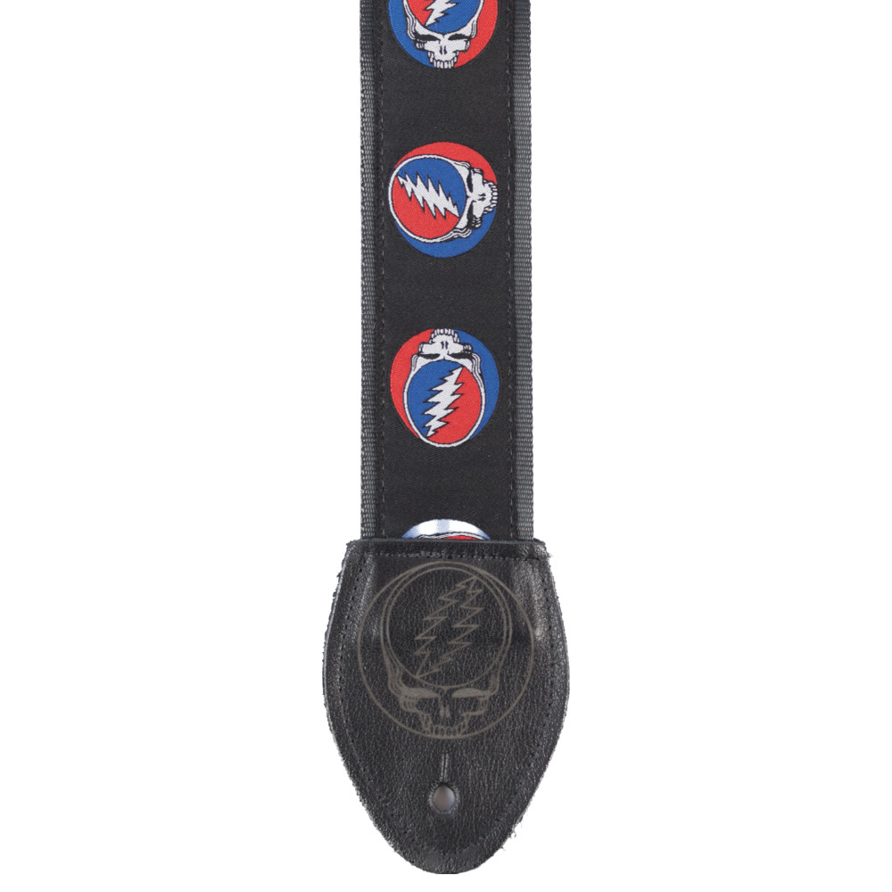 Souldier ソルジャー Grateful Dead Steal Your Face BK ギター ベース ストラップ 本体画像