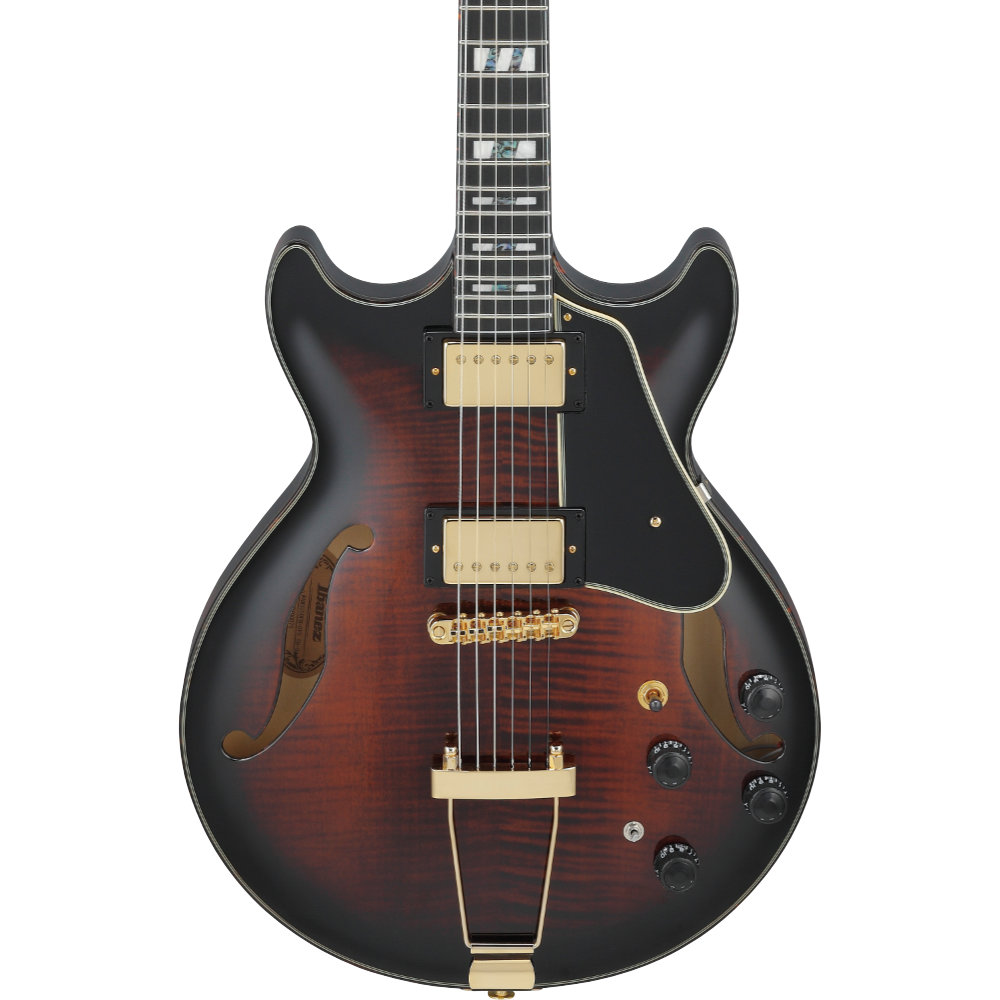 IBANEZ アイバニーズ AMH100FM-DVS ARTSTAR Series Dark Violin Sunburst エレキギター フルアコ ボディ画像