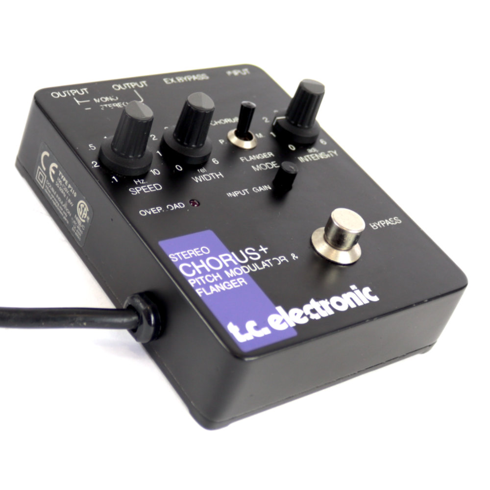 【中古】 tc electronic STEREO CHORUS+ PITCH MODULATOR & FLANGER SCF コーラス フランジャー エフェクター 左サイド