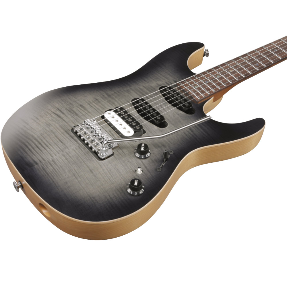 IBANEZ アイバニーズ TQM2-CUF Tom Quayle Signature Model CUF エレキギター ボディ斜めアングル画像