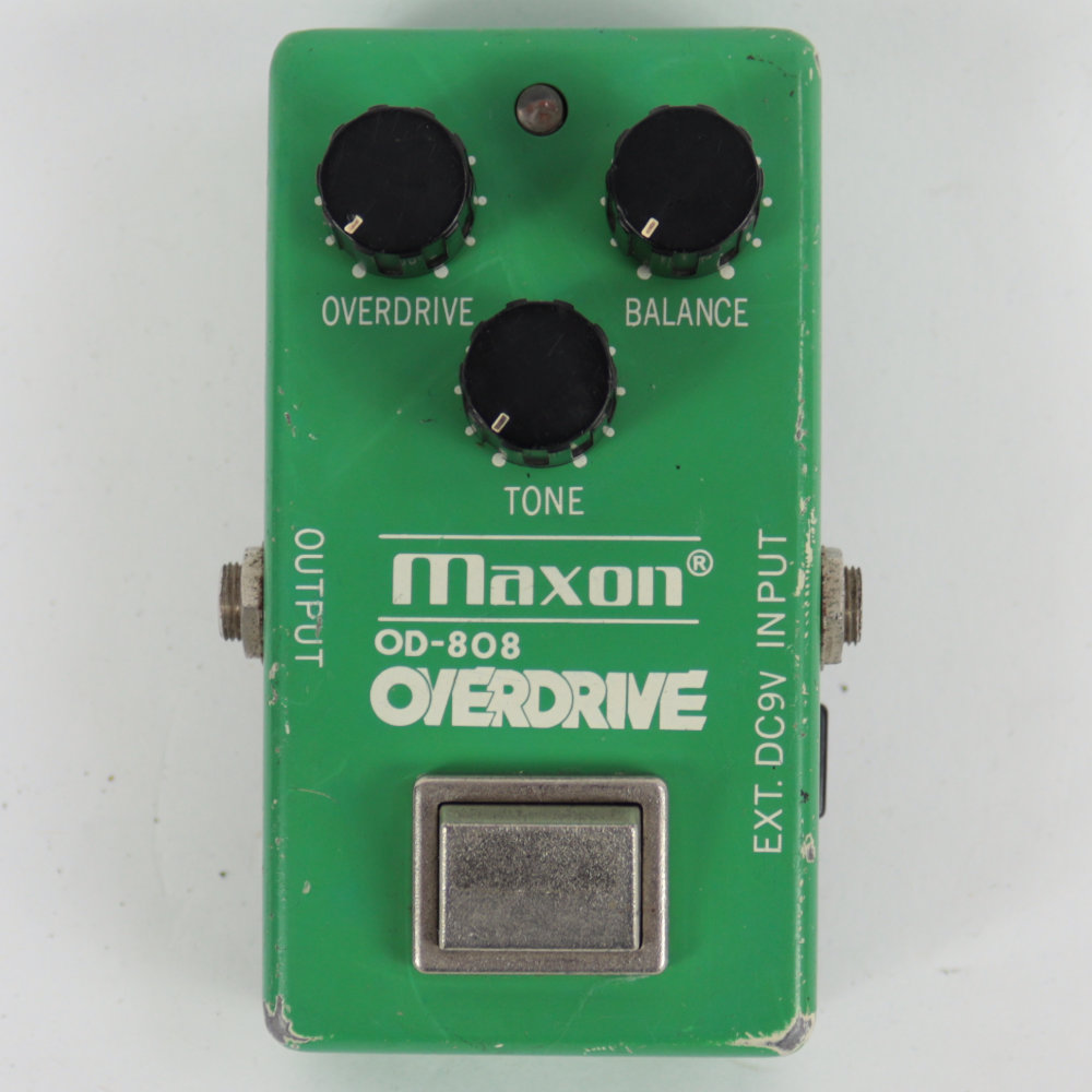 【中古】 Maxon マクソン OD-808 OVERDRIVE Small Case オーバードライブ ギターエフェクター 正面