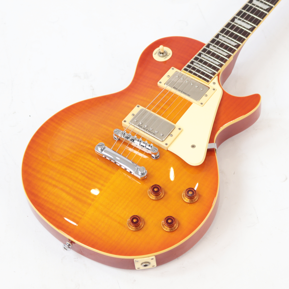 【中古】 GrassRoots グラスルーツ S-G-LP60S Honey Sunburst レスポールタイプ エレキギター ボディトップ画像