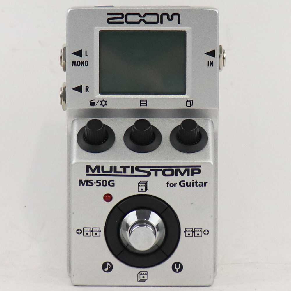 【中古】 マルチエフェクター ZOOM MultiStomp MS-50G ズーム ギターエフェクター 正面