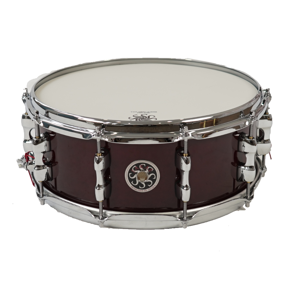 【アウトレット】 スネア SAKAE OSAKA HERITAGE SD1455MA/M-WIN Maple Snare Mighty Halo ソフトケース付き Wine