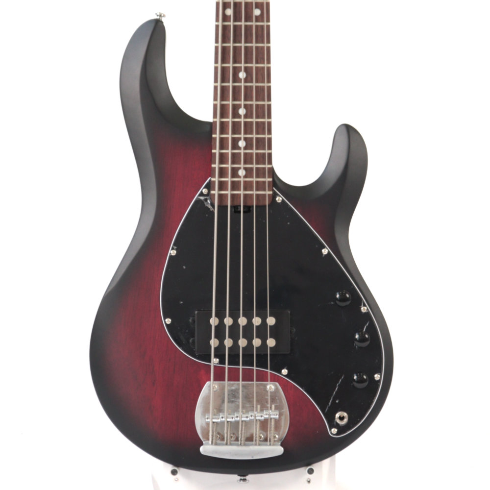 【アウトレット】 Sterling By Musicman SUB STINGRAY RAY5 RUBY RED BURST SATIN 5弦エレキベース ボディトップ